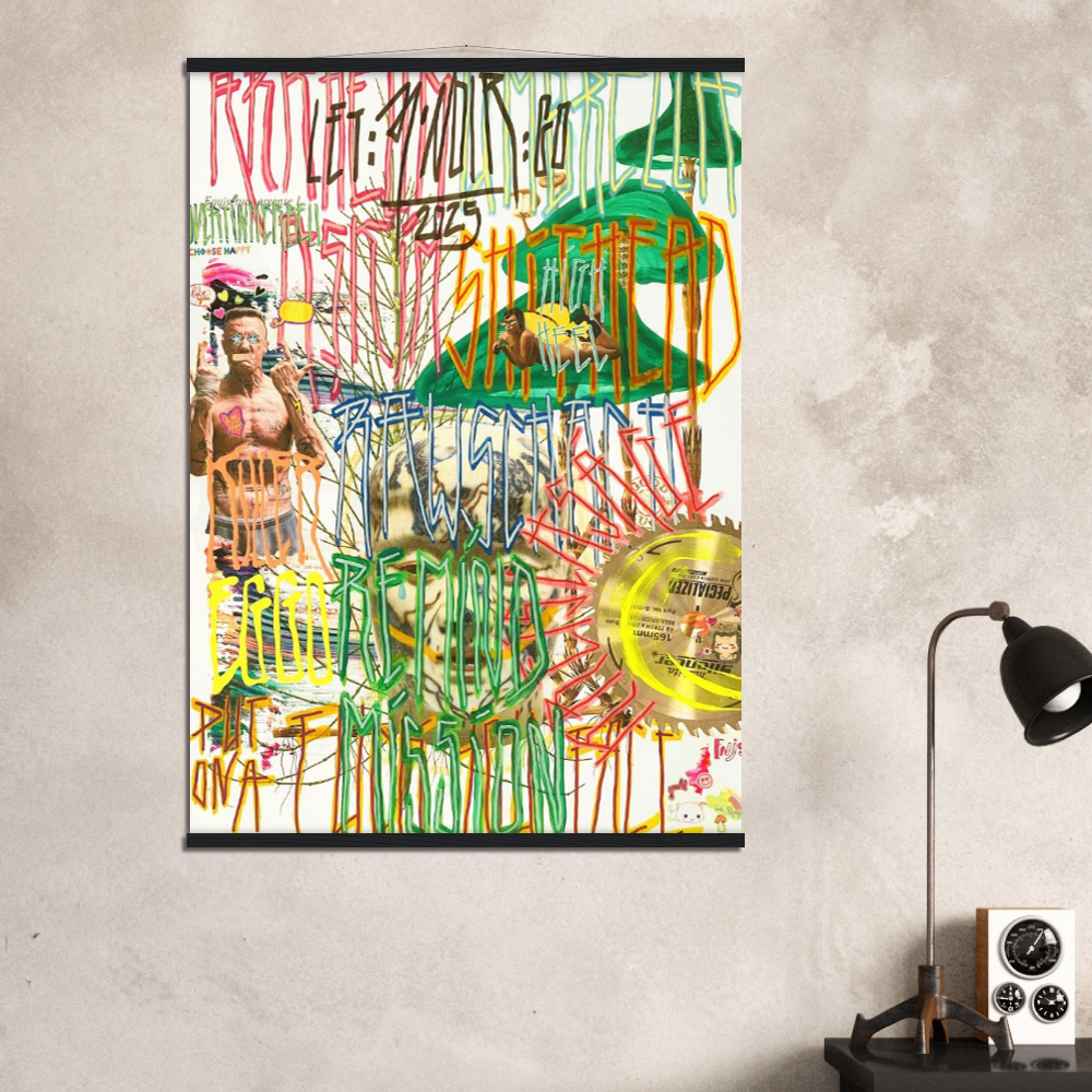 ARKHAM ASKIM  - Hangar Poster 70x100 cm, black wood